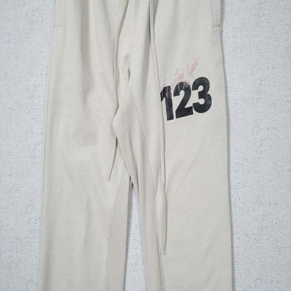 RIVINGTON ROI REBIS Red Logo Print Gray Harem Pants - Picture 12 of 16